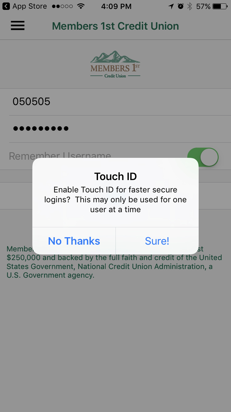 how to download apps using touch id