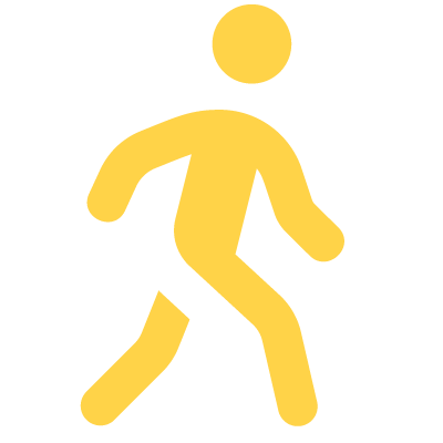 stick figure walking away