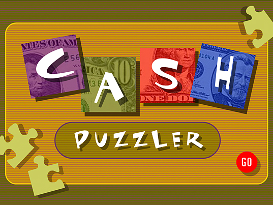 Screen shot of the Cash Puzzler game