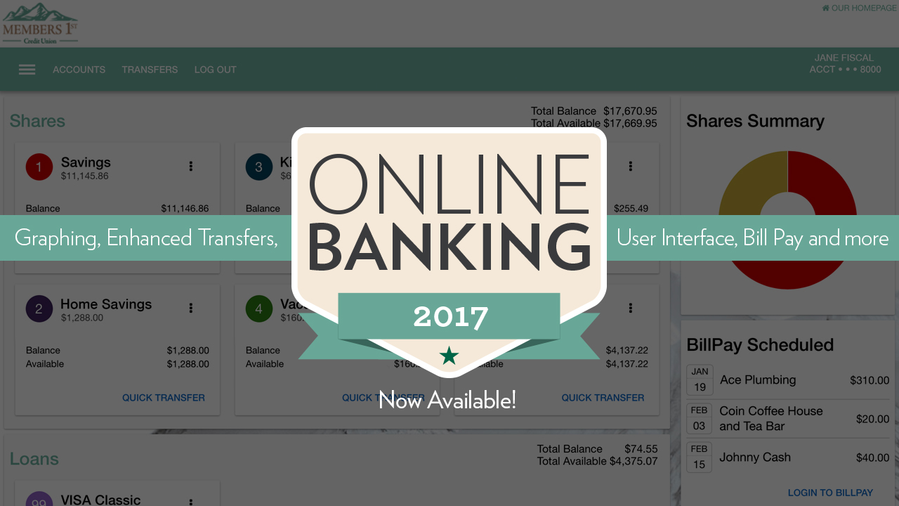 New Online Banking Features Now Available
