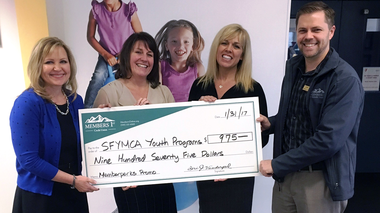 Members 1st Presents Donation to SFYMCA